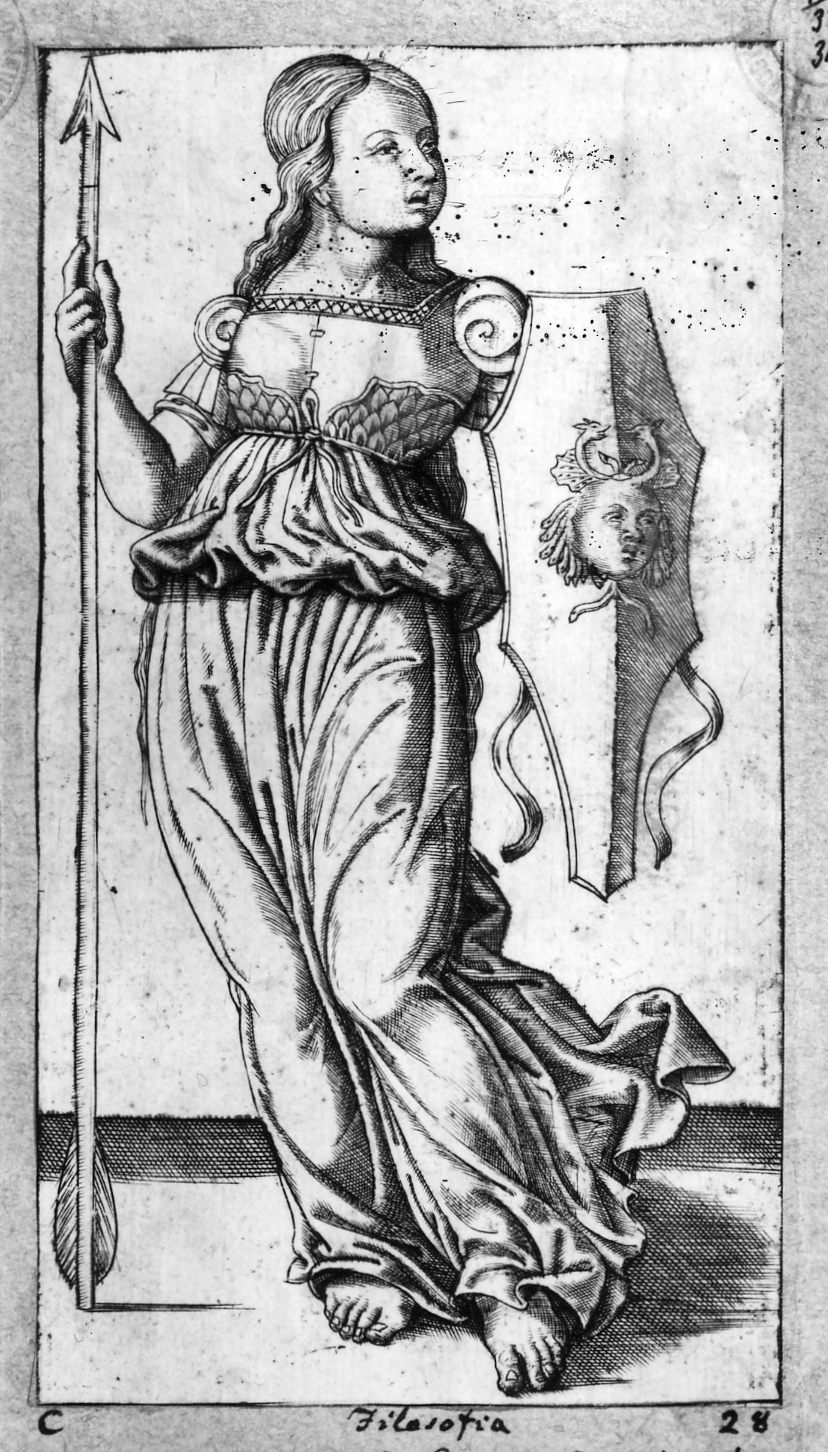 Filosofia/ Le Arti e le scienze, Filosofia (stampa smarginata, serie) di Ladenspelder Johann (sec. XVI)