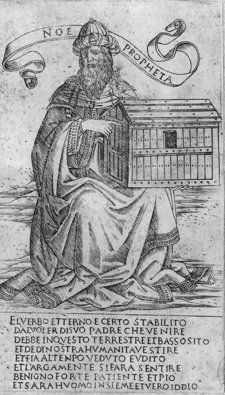 Noè (stampa smarginata, serie) di Baldini Baccio, Rosselli Francesco di Lorenzo (sec. XV)