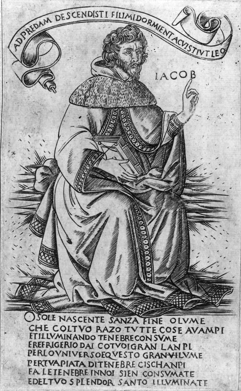 Giacobbe (stampa smarginata, serie) di Baldini Baccio, Rosselli Francesco di Lorenzo (sec. XV)