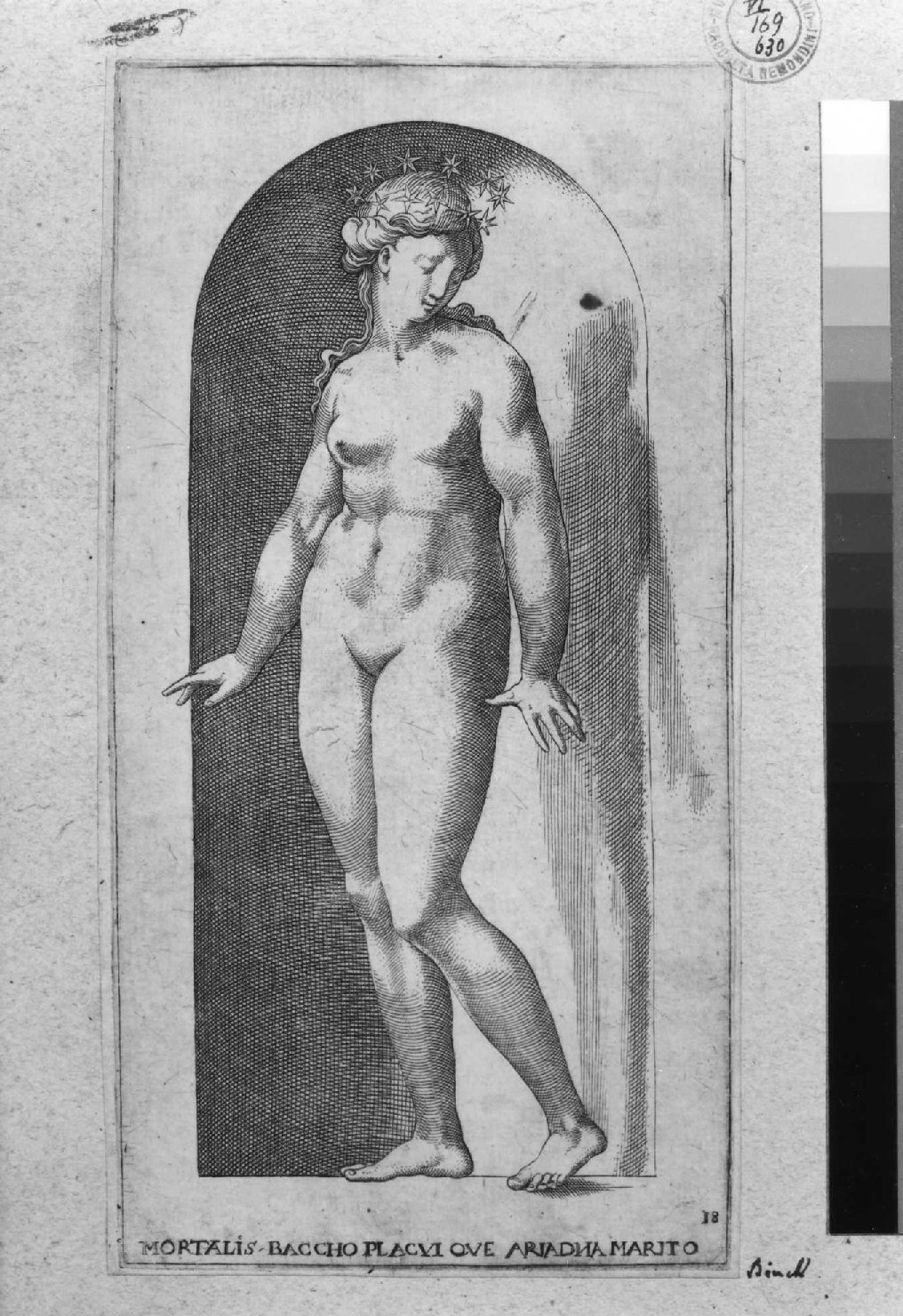 Arianna (stampa smarginata, serie) di Rosso Fiorentino, Binck Jacob (sec. XVI)