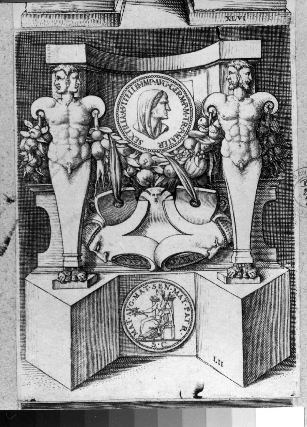 medaglie con ritratto di Sestilia (stampa smarginata) di Vico Enea (sec. XVI)