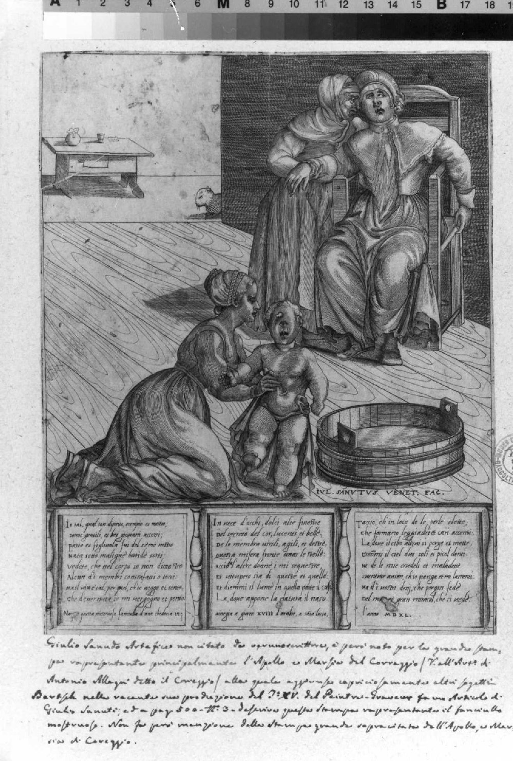 mostro (stampa smarginata) di Sanuto Giulio (sec. XVI)