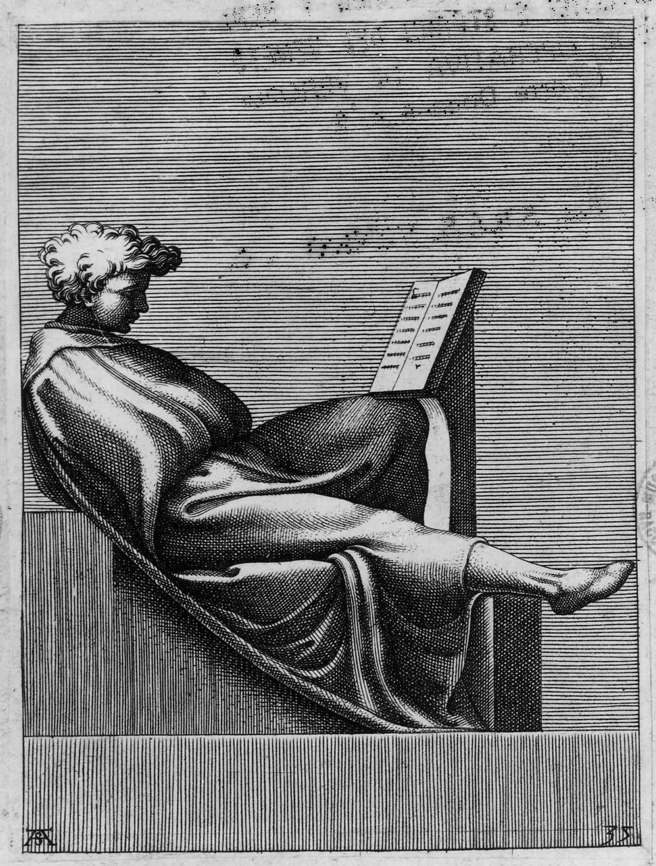 Naason (stampa smarginata) di Scultori Adamo, Buonarroti Michelangelo (sec. XVI)