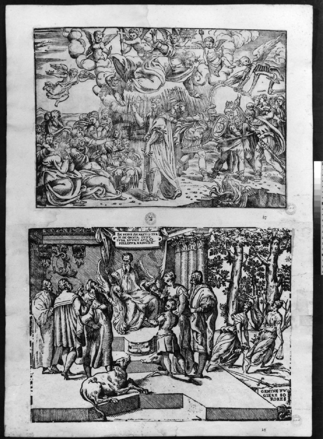 cartone di supporto - ambito italiano (secc. XVIII/ XIX)