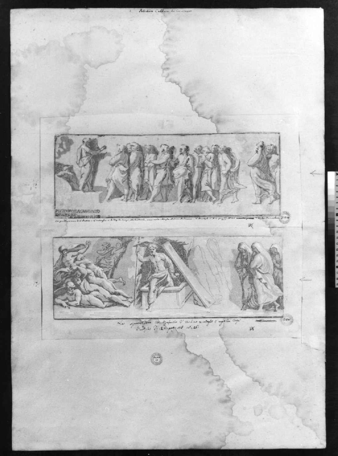 cartone di supporto - ambito italiano (secc. XVIII/ XIX)