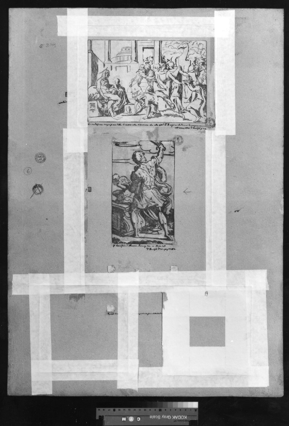 cartone di supporto - ambito italiano (secc. XVIII/ XIX)