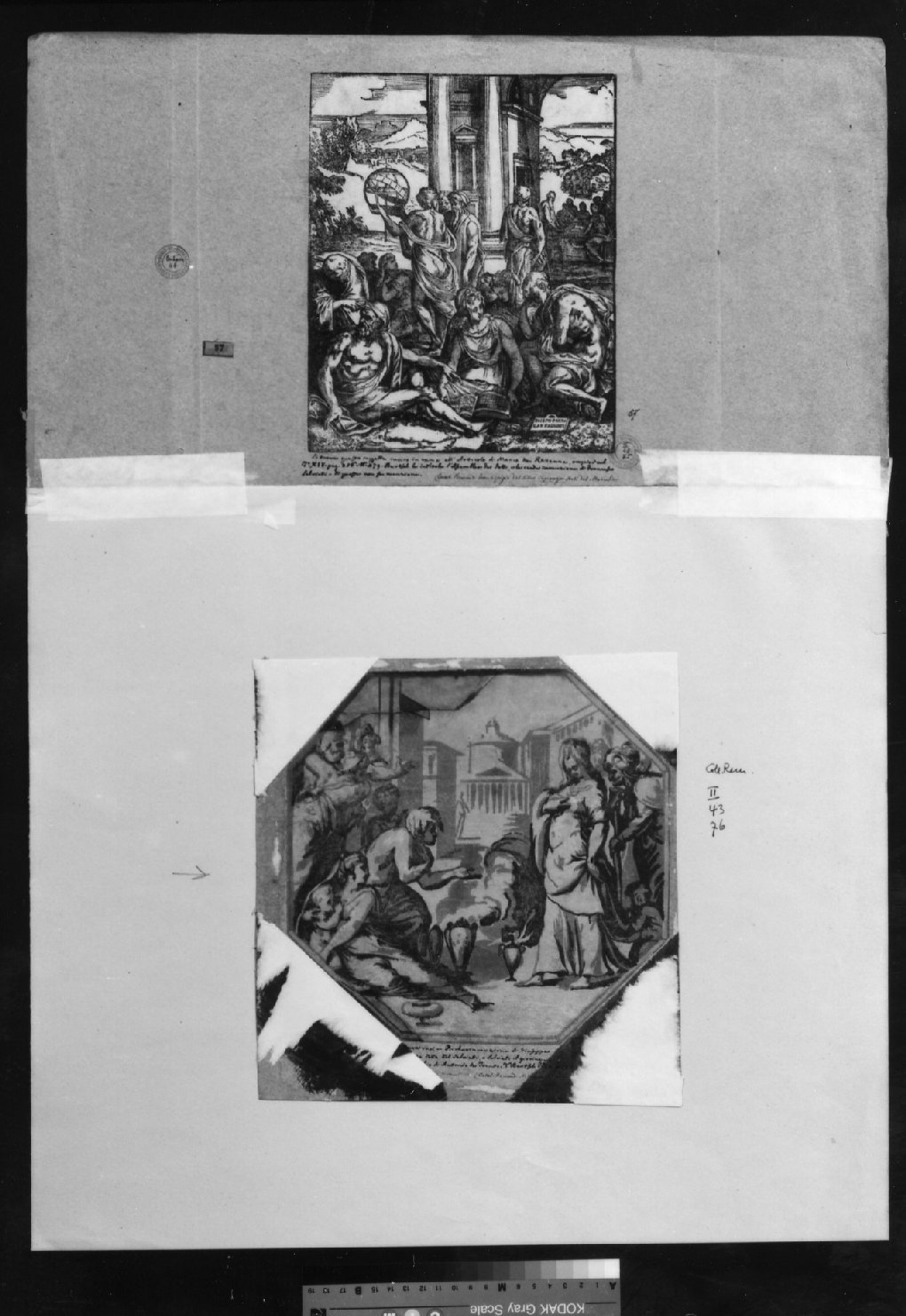 cartone di supporto - ambito italiano (secc. XVIII/ XIX)