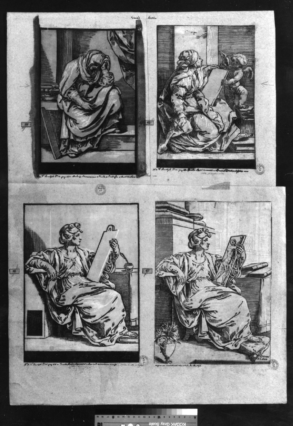 cartone di supporto - ambito italiano (secc. XVIII/ XIX)