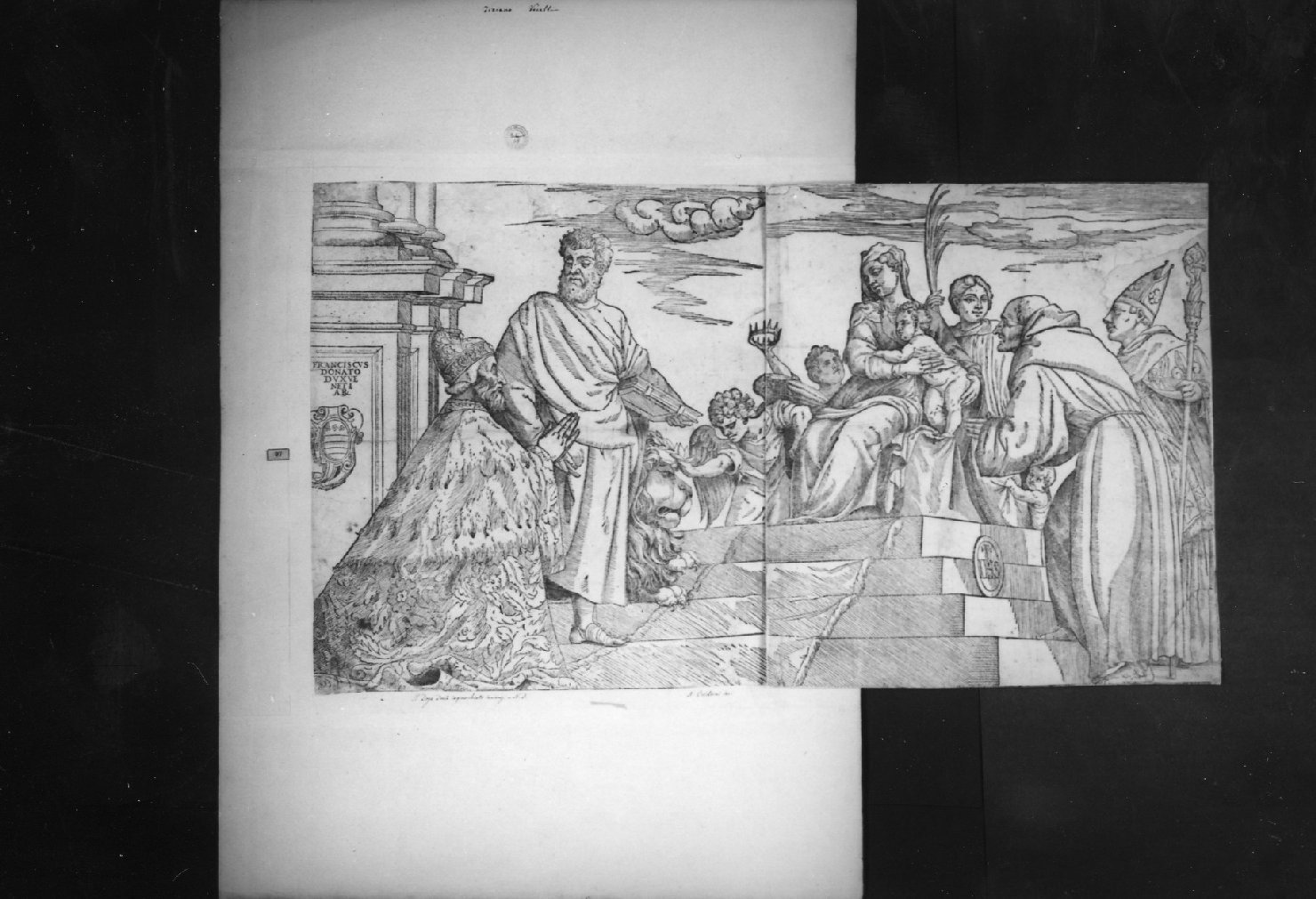 cartone di supporto - ambito italiano (secc. XVIII/ XIX)