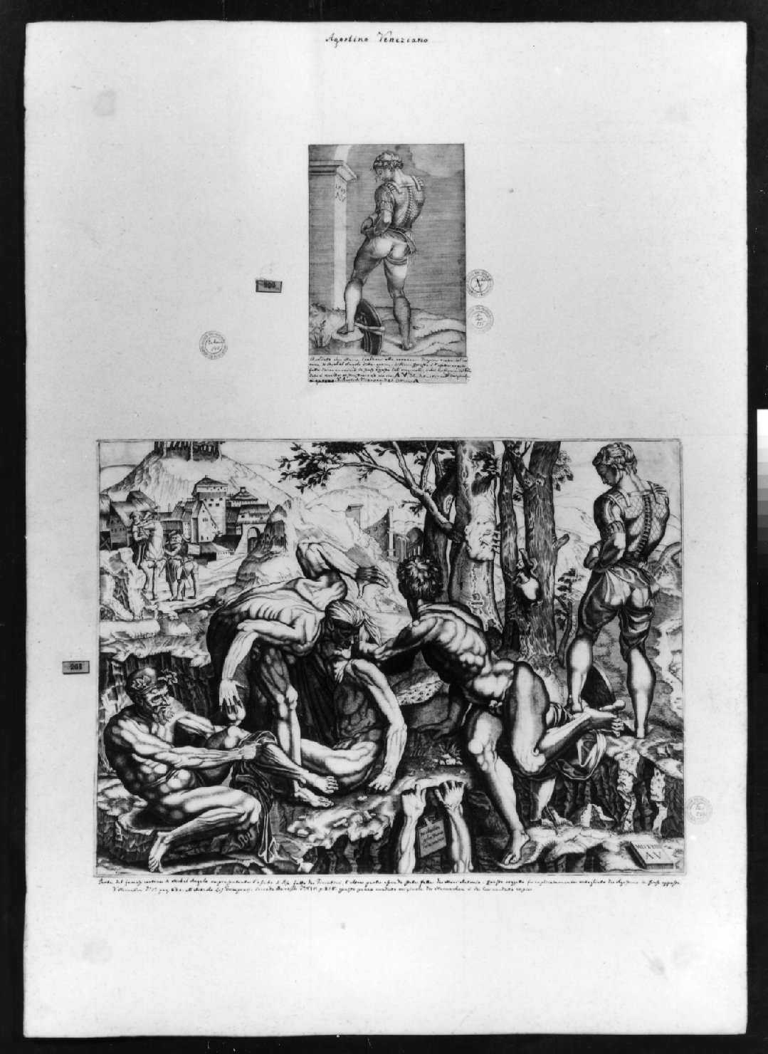 cartone di supporto - ambito italiano (secc. XVIII/ XIX)