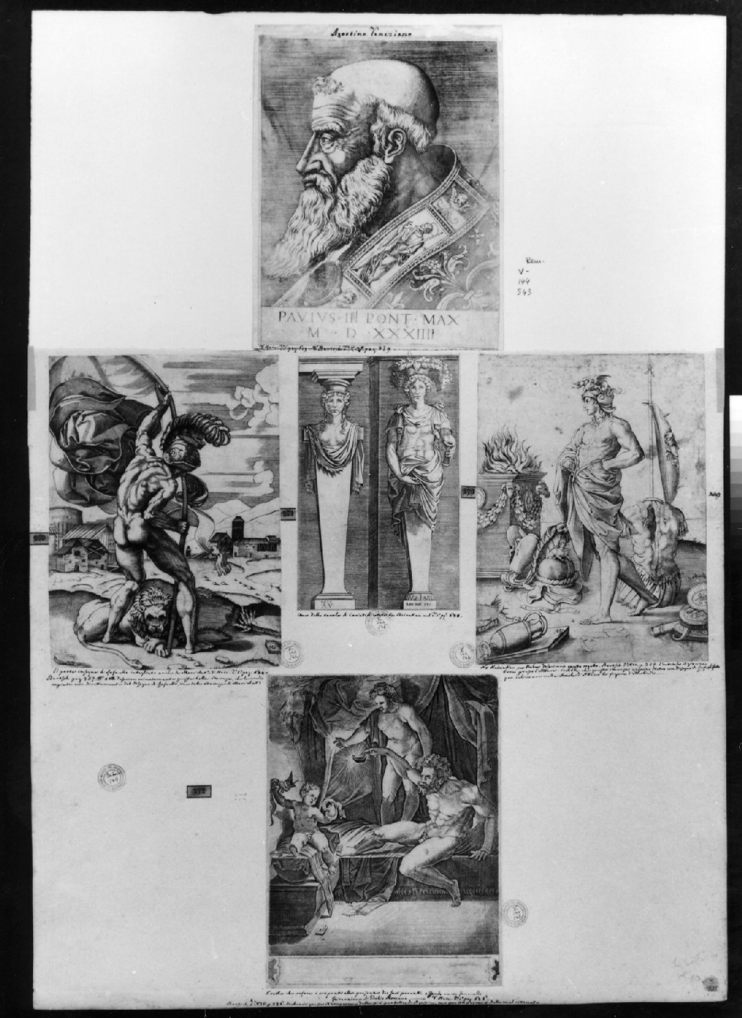 cartone di supporto - ambito italiano (secc. XVIII/ XIX)