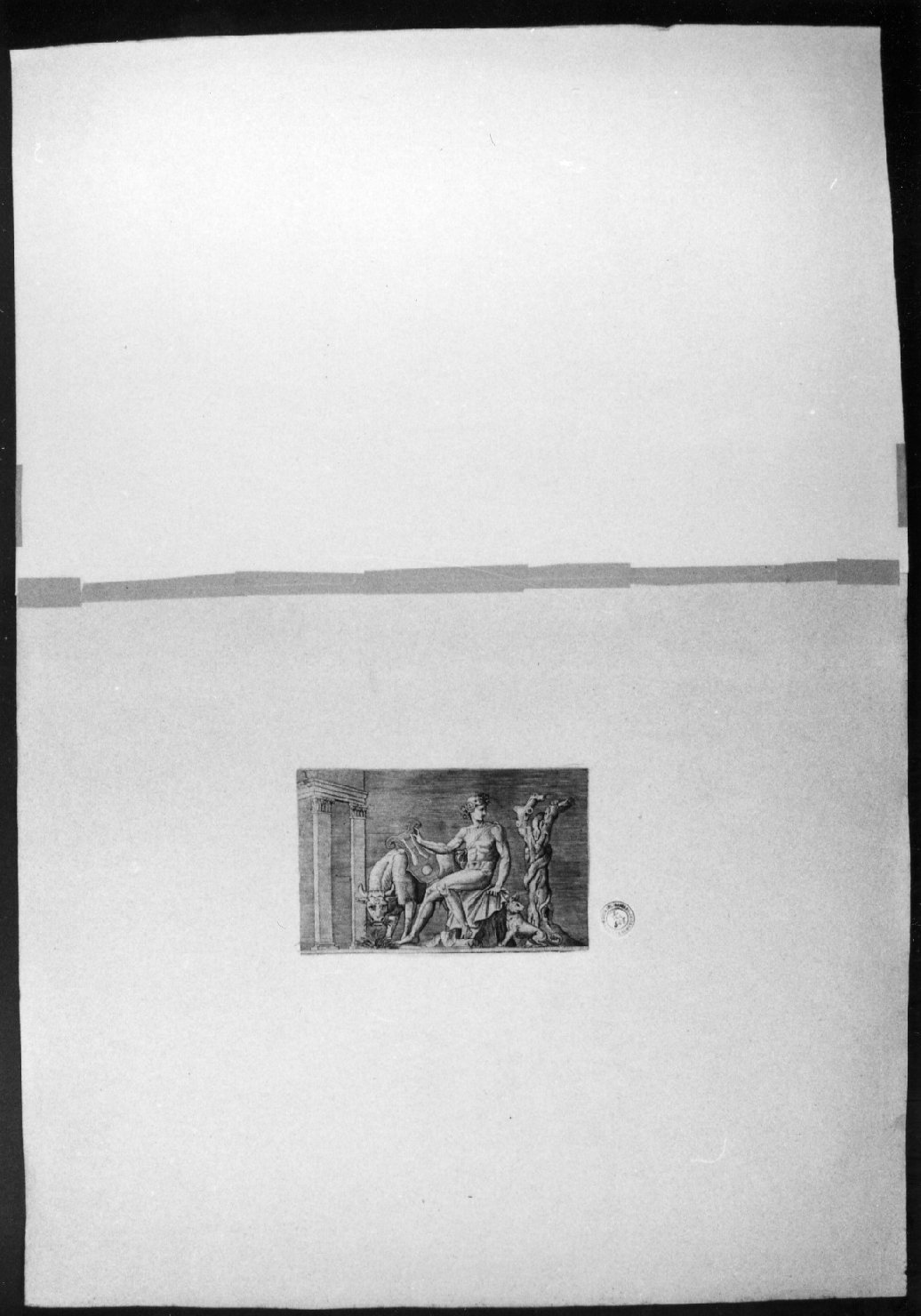 cartone di supporto - ambito italiano (secc. XVIII/ XIX)