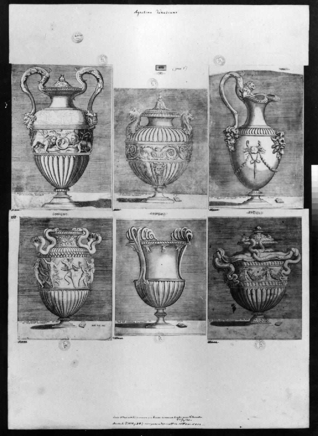 cartone di supporto - ambito italiano (secc. XVIII/ XIX)