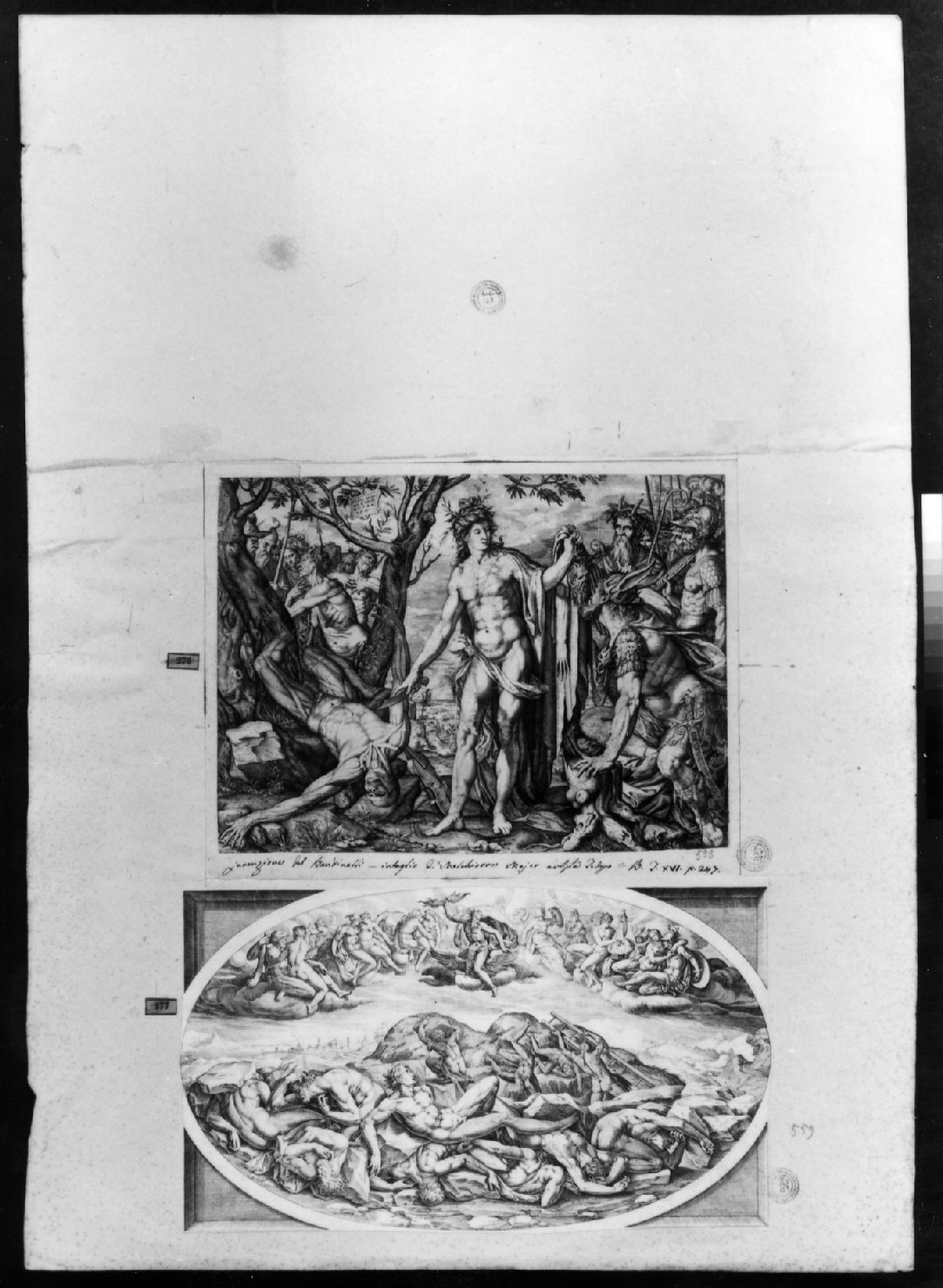 cartone di supporto - ambito italiano (secc. XVIII/ XIX)