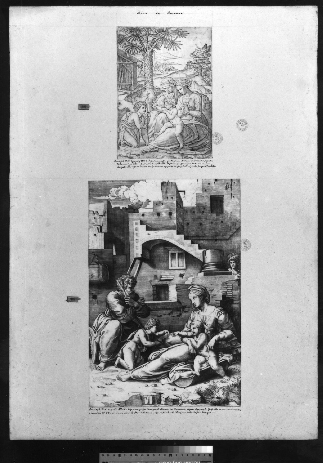 cartone di supporto - ambito italiano (secc. XVIII/ XIX)