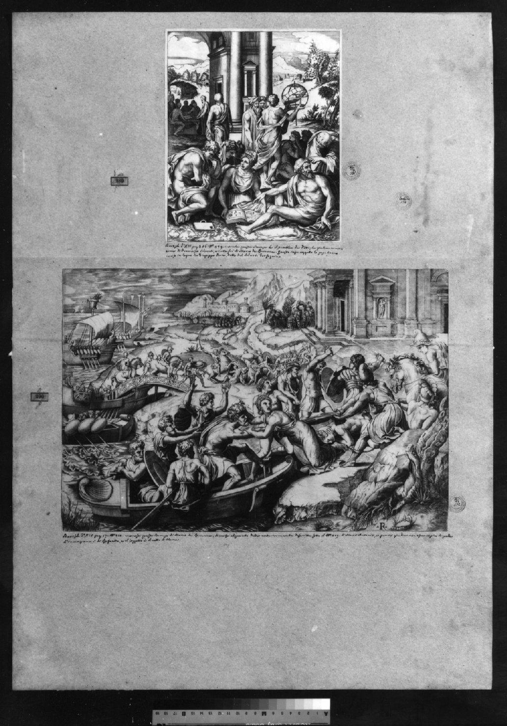 cartone di supporto - ambito italiano (secc. XVIII/ XIX)