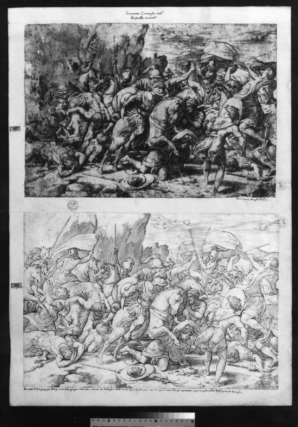 cartone di supporto - ambito italiano (secc. XVIII/ XIX)