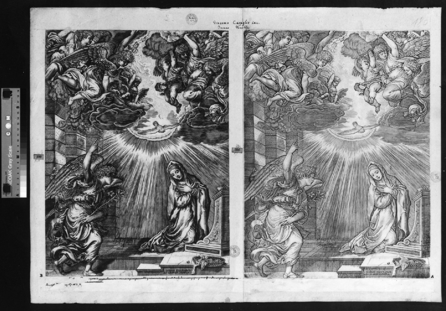 cartone di supporto - ambito italiano (secc. XVIII/ XIX)