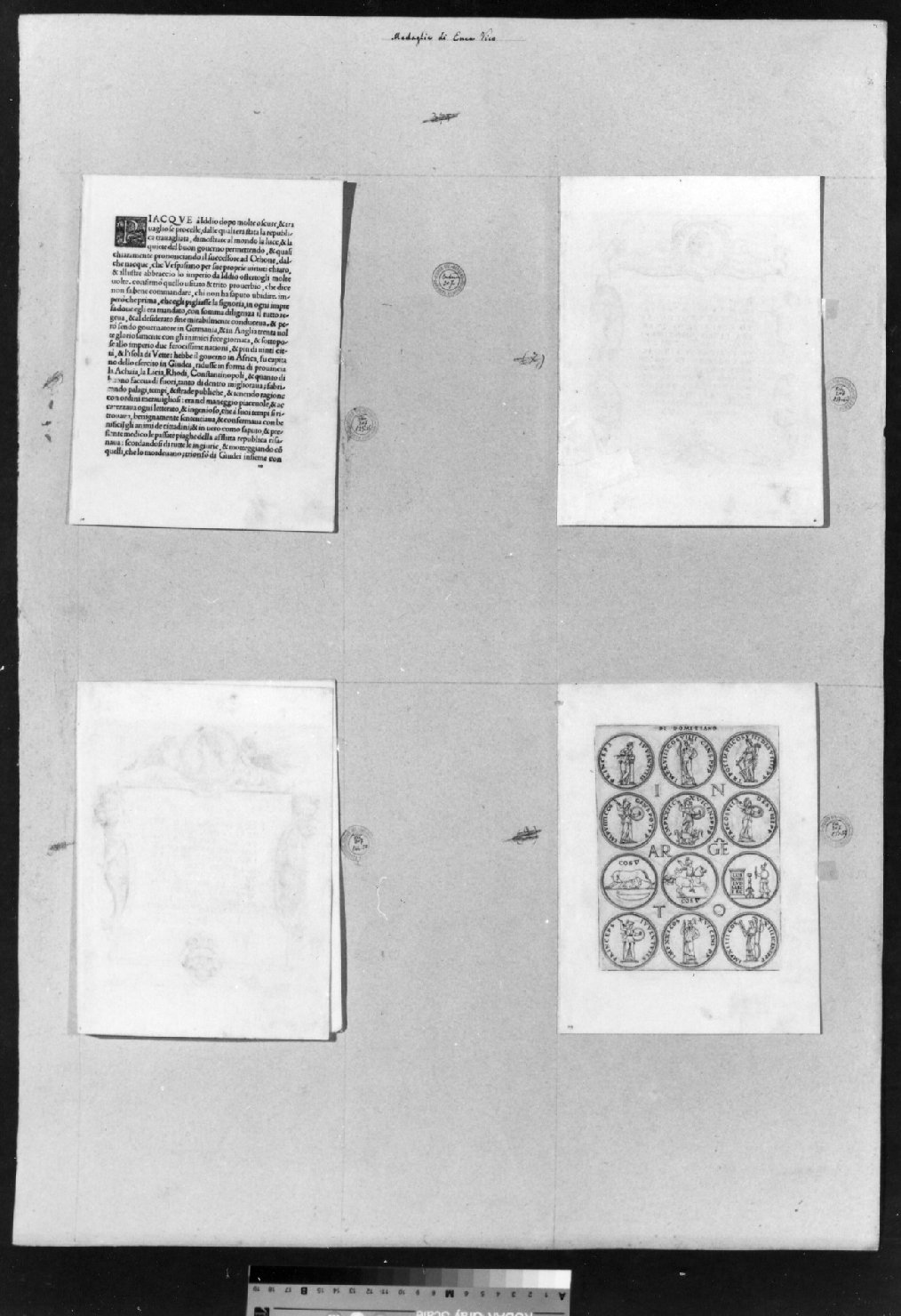 cartone di supporto - ambito italiano (secc. XVIII/ XIX)