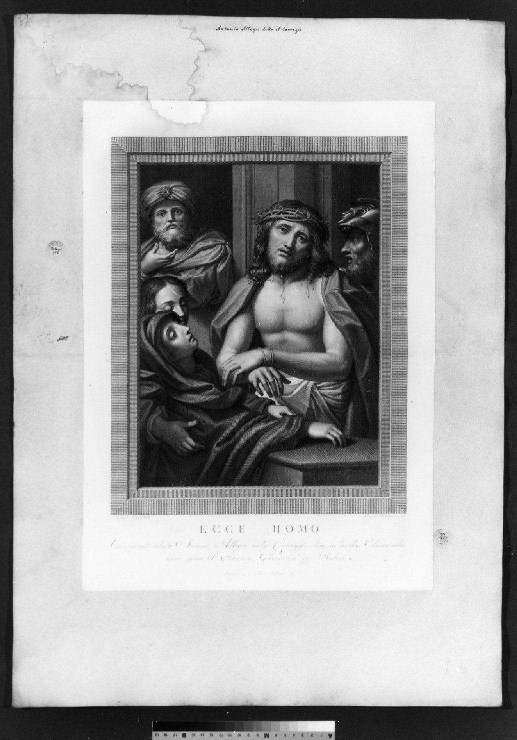 cartone di supporto - ambito italiano (secc. XVIII/ XIX)