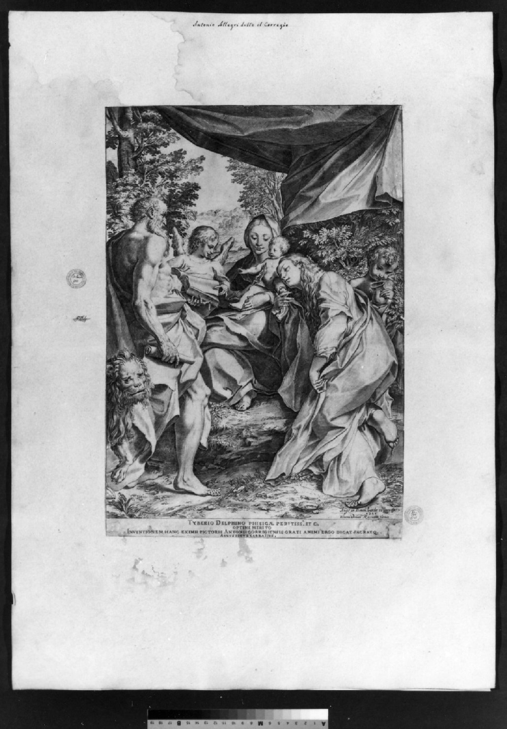 cartone di supporto - ambito italiano (secc. XVIII/ XIX)