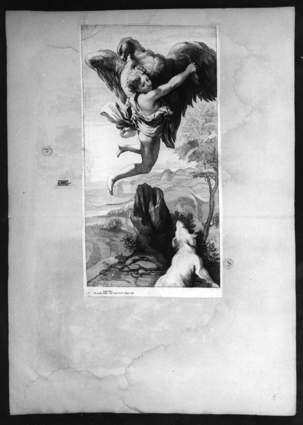 cartone di supporto - ambito italiano (secc. XVIII/ XIX)