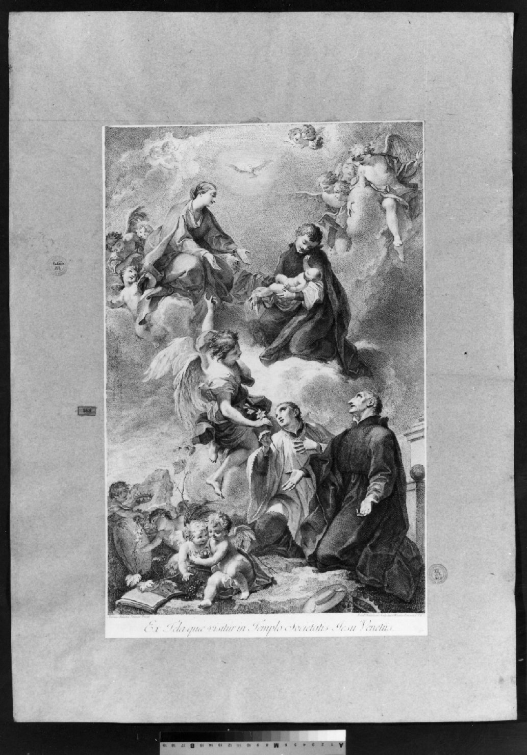 cartone di supporto - ambito italiano (secc. XVIII/ XIX)