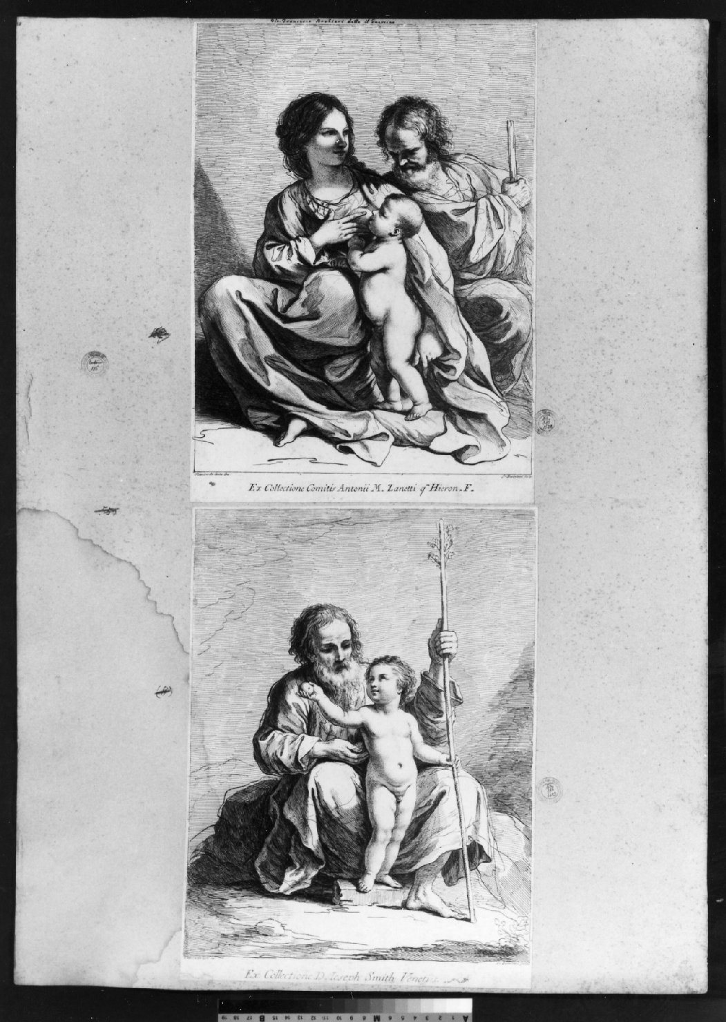 cartone di supporto - ambito italiano (secc. XVIII/ XIX)