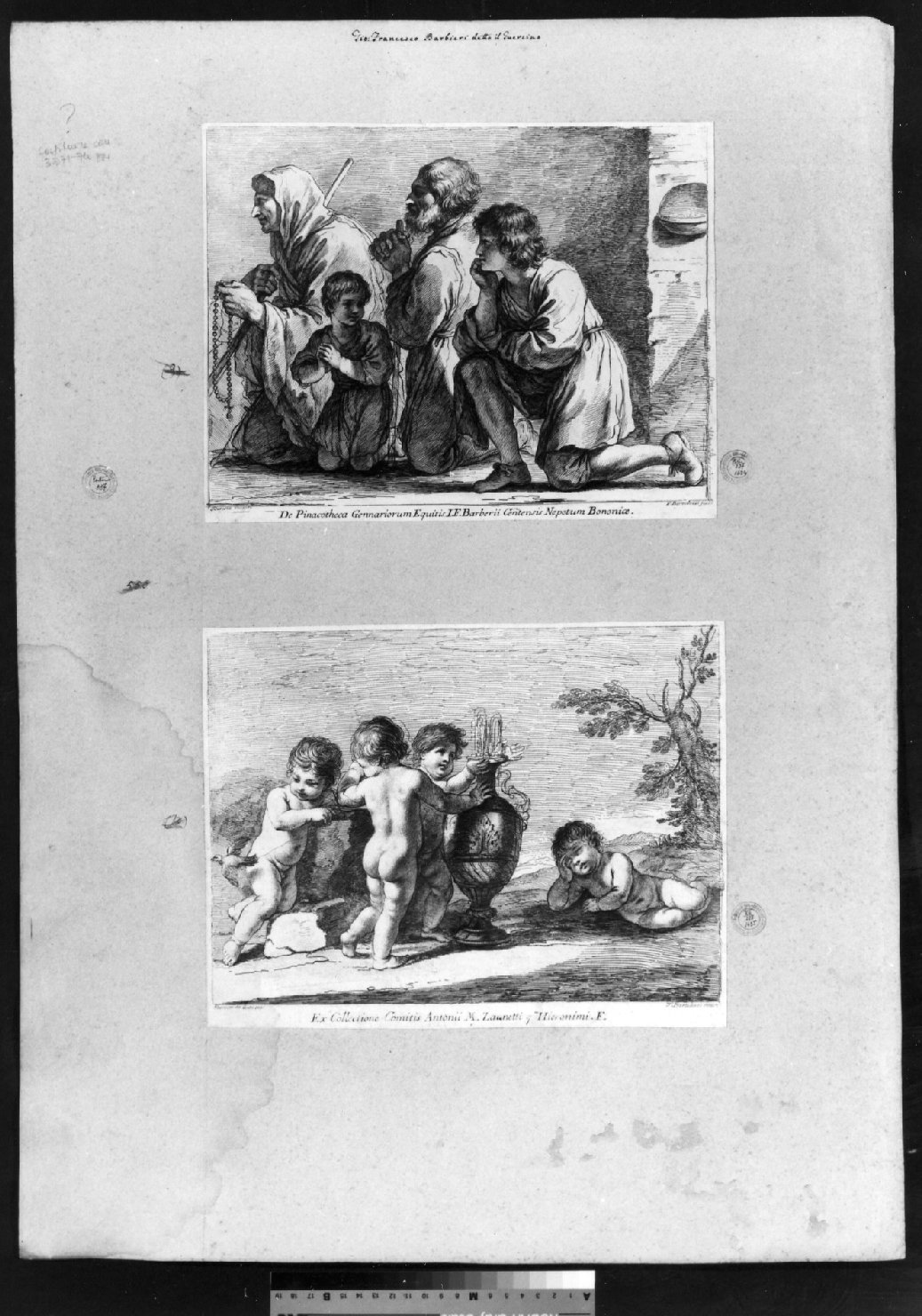 cartone di supporto - ambito italiano (secc. XVIII/ XIX)