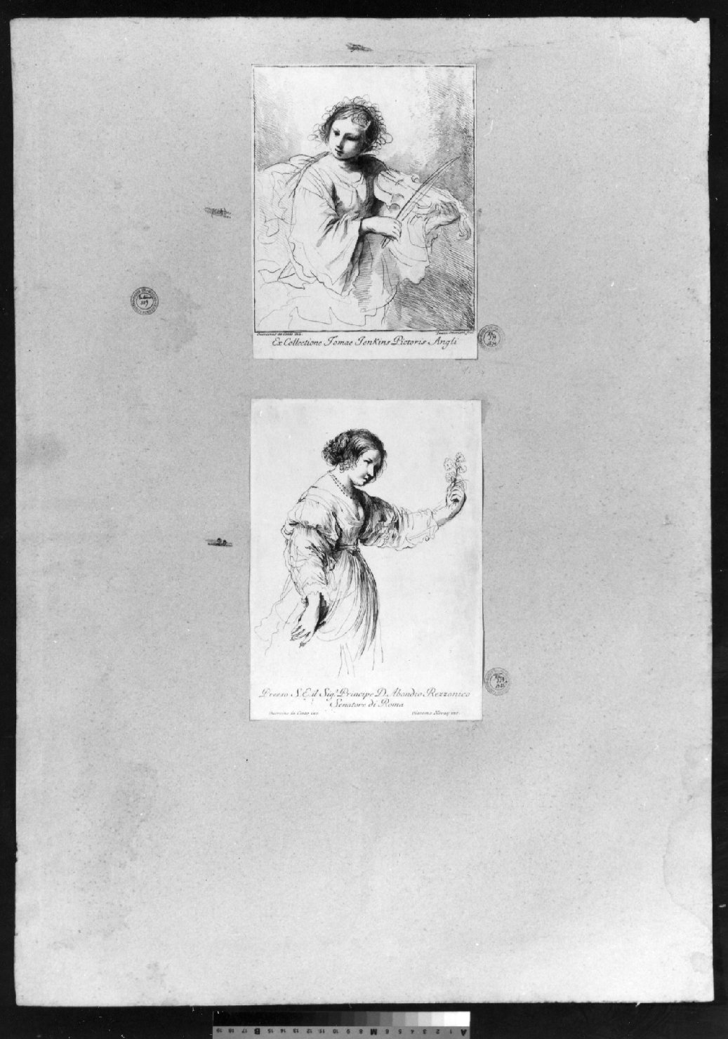 cartone di supporto - ambito italiano (secc. XVIII/ XIX)