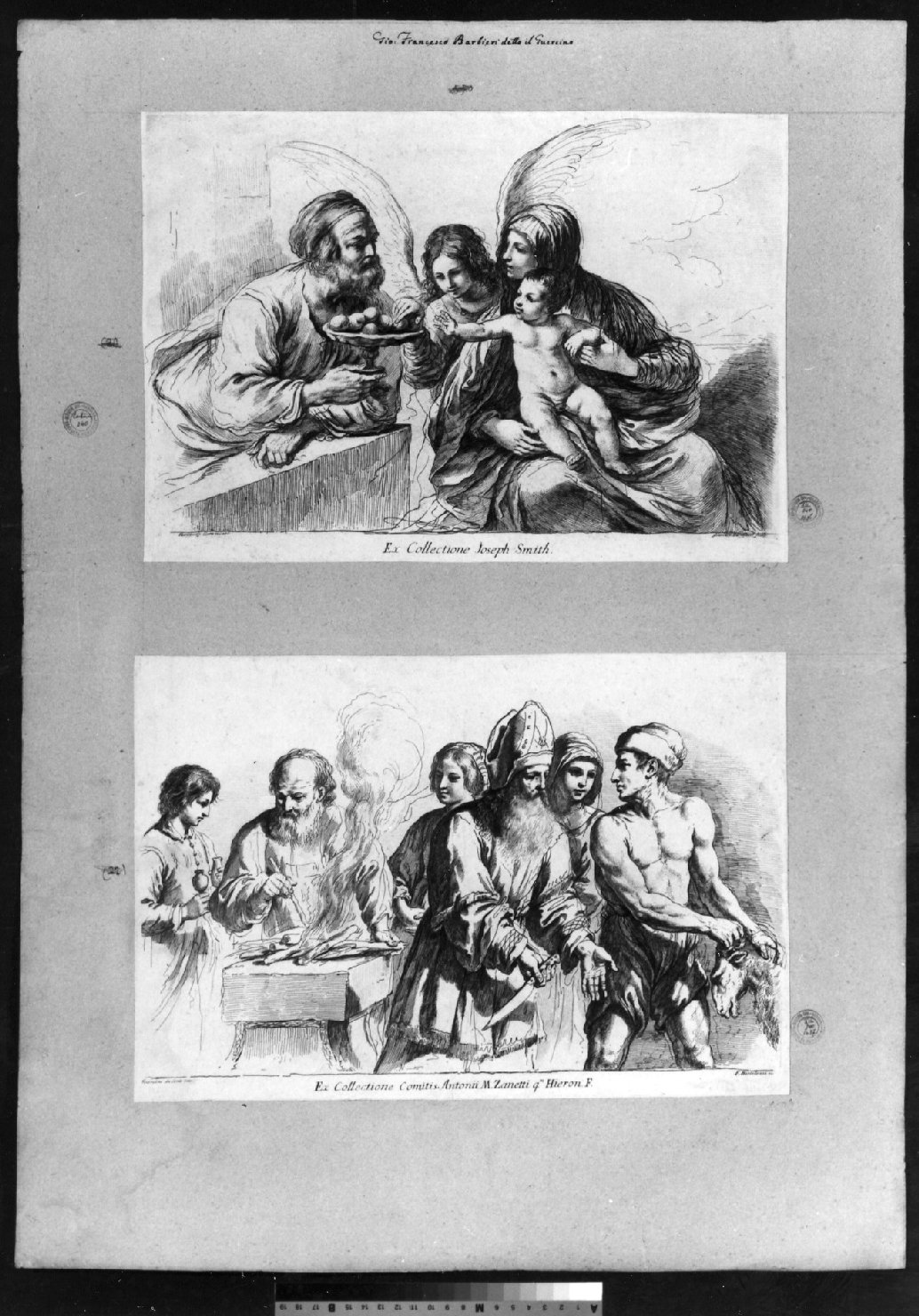 cartone di supporto - ambito italiano (secc. XVIII/ XIX)