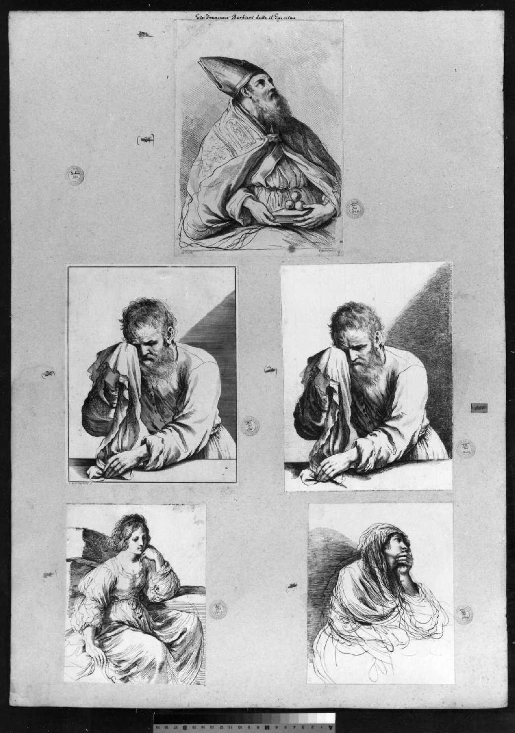 cartone di supporto - ambito italiano (secc. XVIII/ XIX)