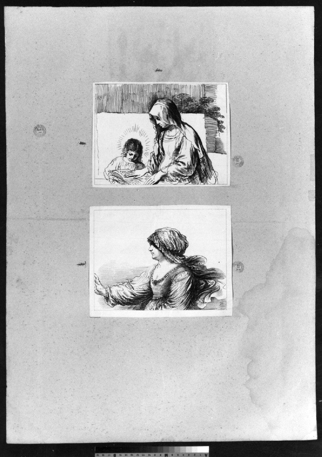 cartone di supporto - ambito italiano (secc. XVIII/ XIX)