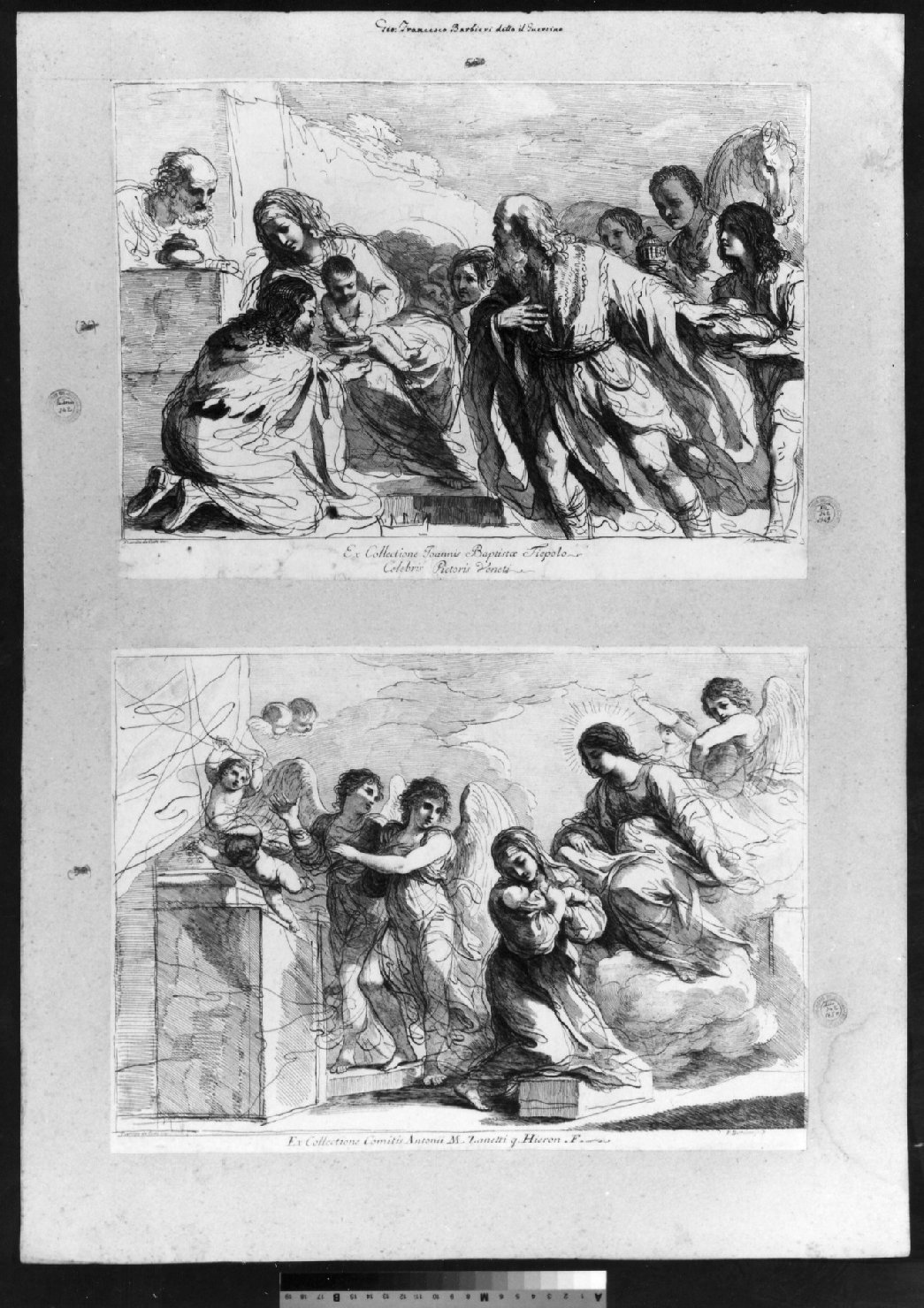 cartone di supporto - ambito italiano (secc. XVIII/ XIX)