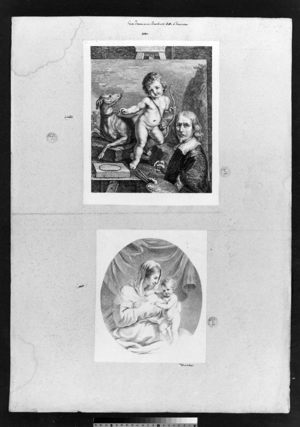 cartone di supporto - ambito italiano (secc. XVIII/ XIX)