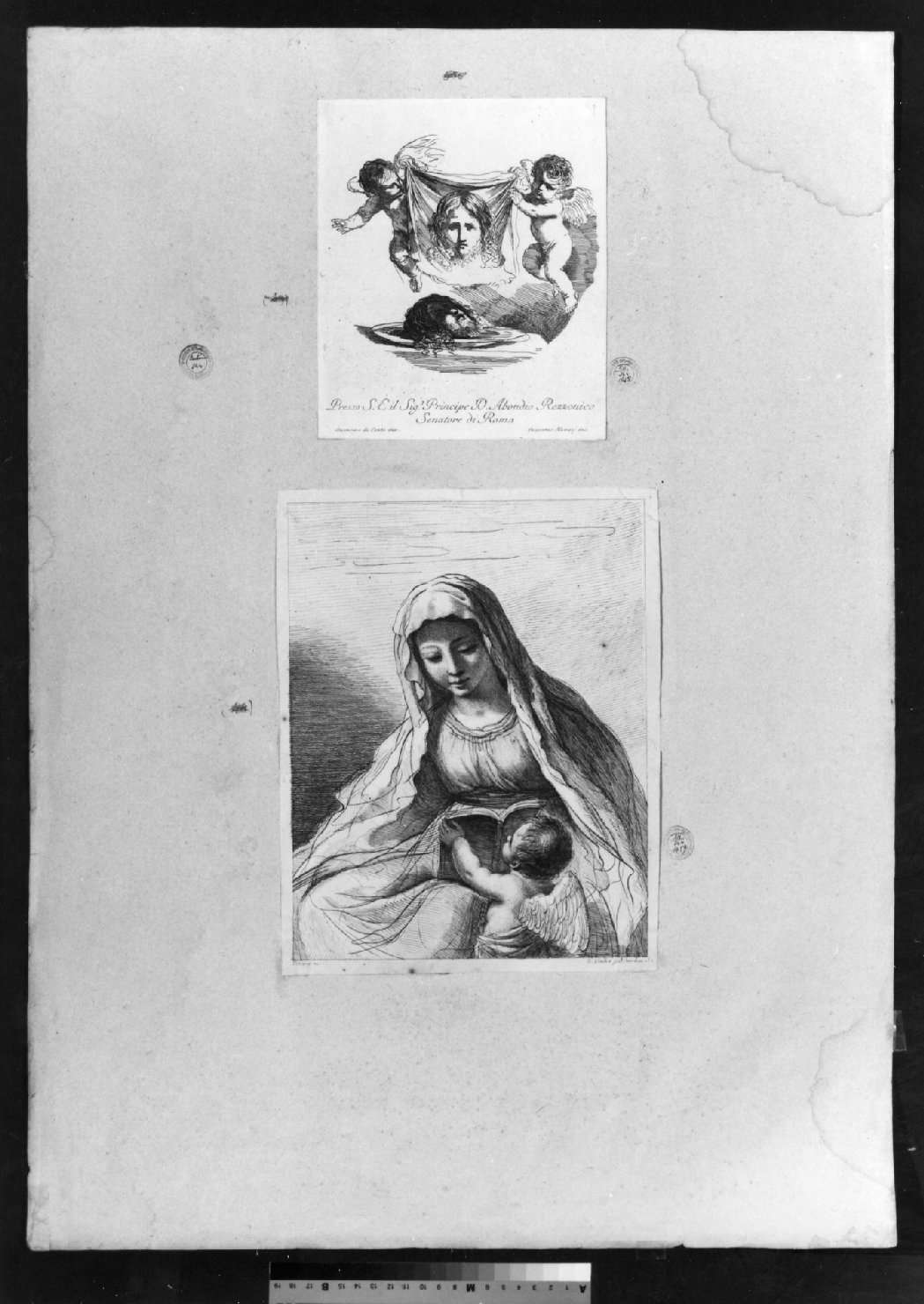 cartone di supporto - ambito italiano (secc. XVIII/ XIX)