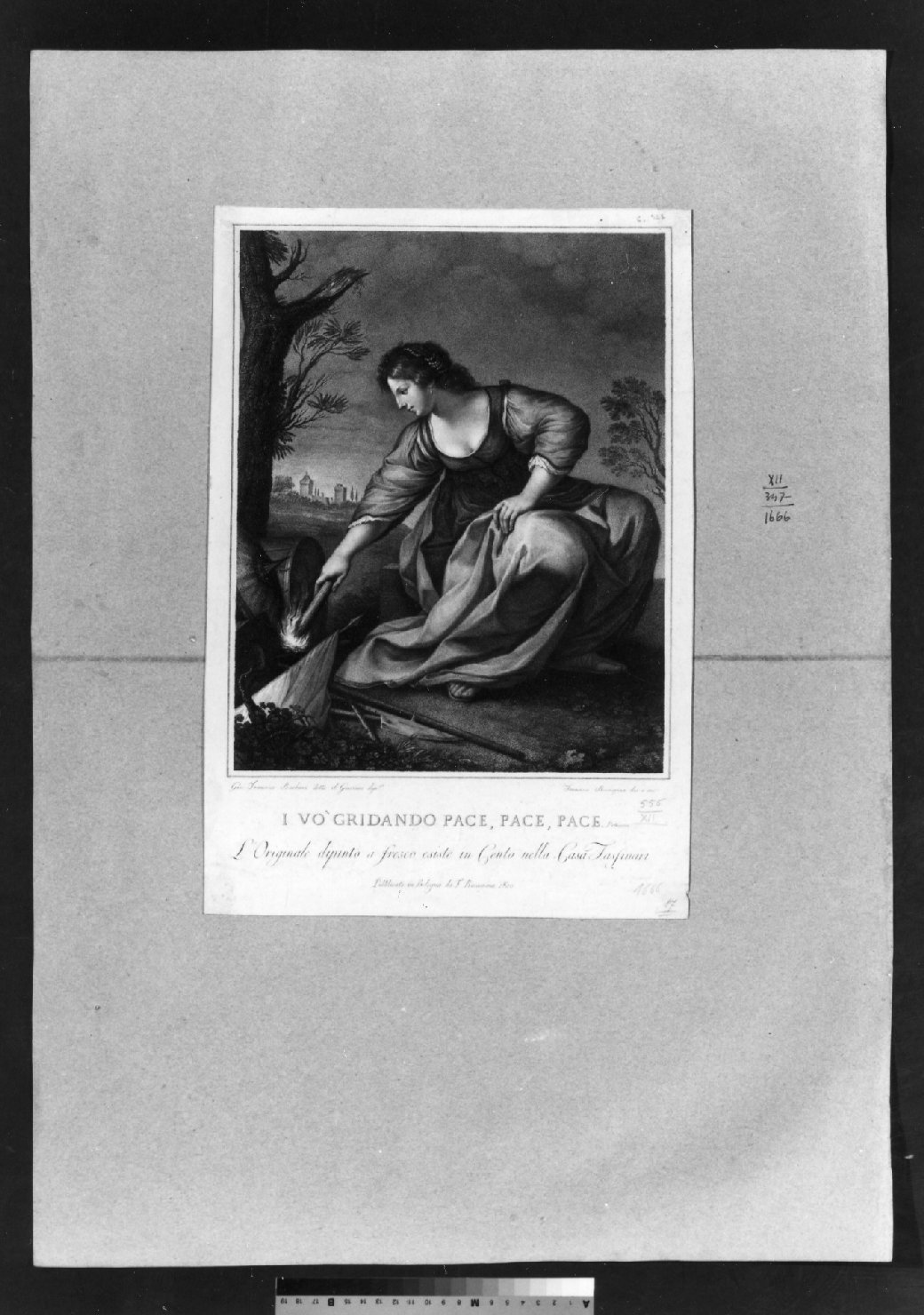 cartone di supporto - ambito italiano (secc. XVIII/ XIX)