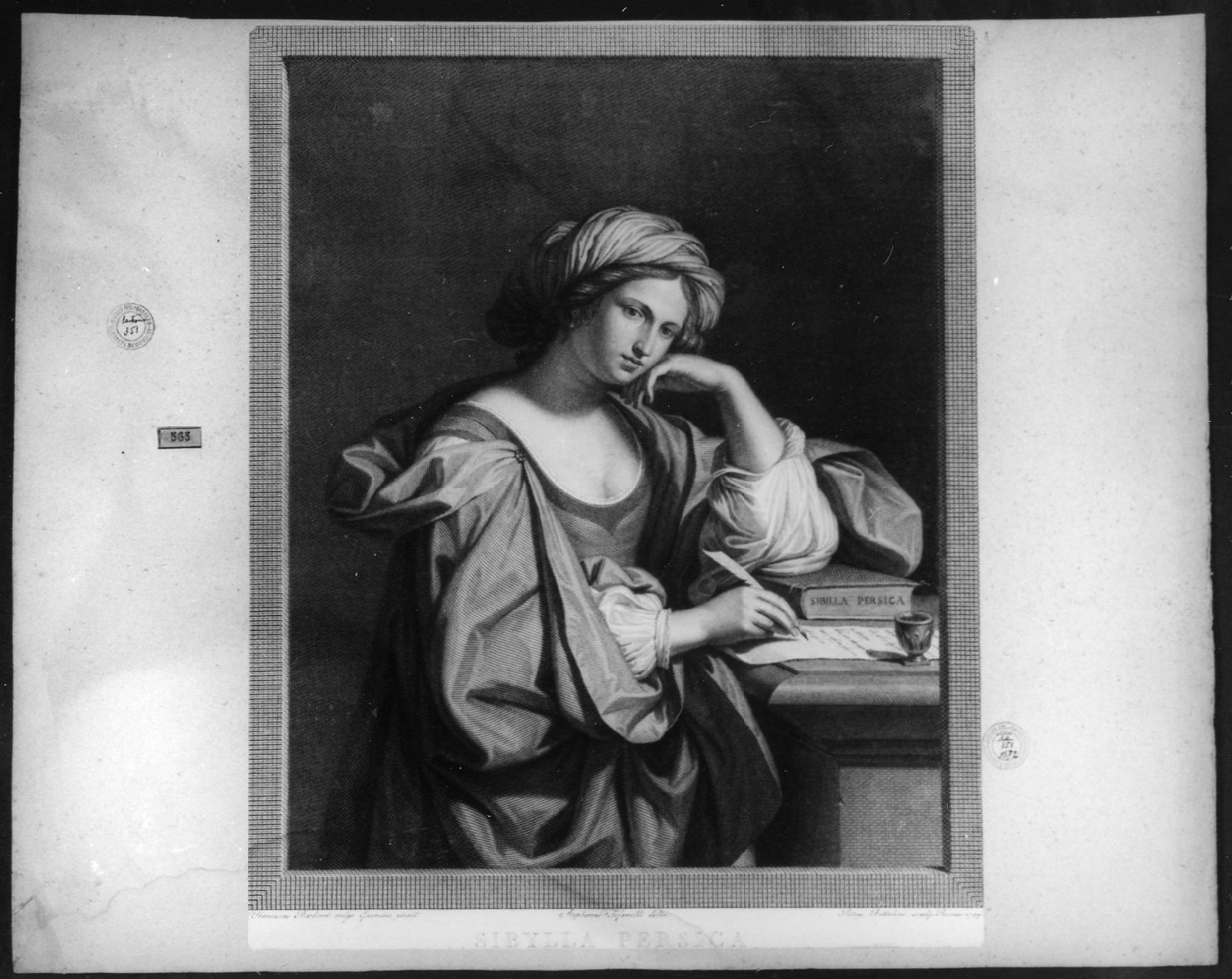 cartone di supporto - ambito italiano (secc. XVIII/ XIX)