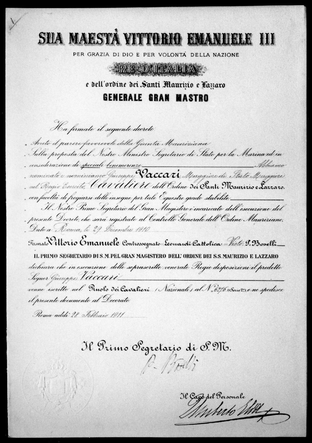 diploma - ambito italiano (sec. XX)