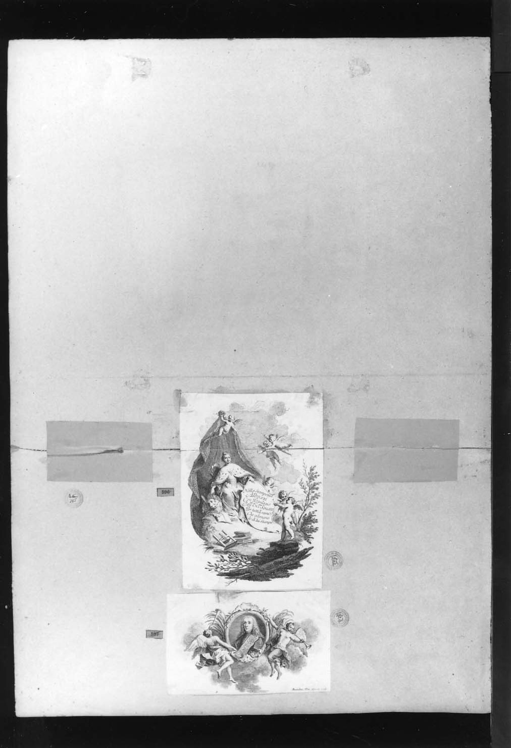 cartone di supporto - ambito italiano (secc. XVIII/ XIX)