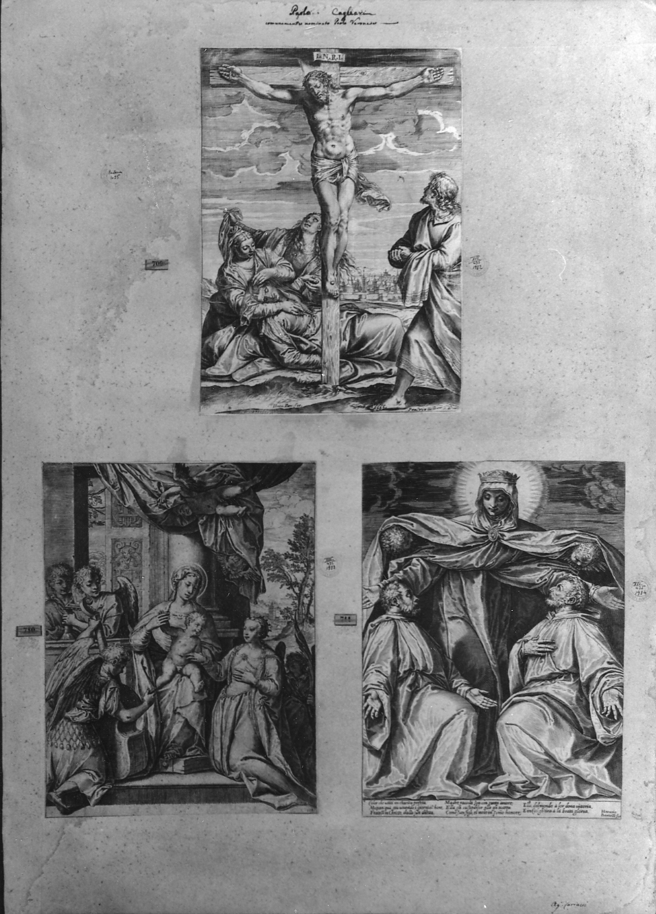 cartone di supporto - ambito italiano (secc. XVIII/ XIX)