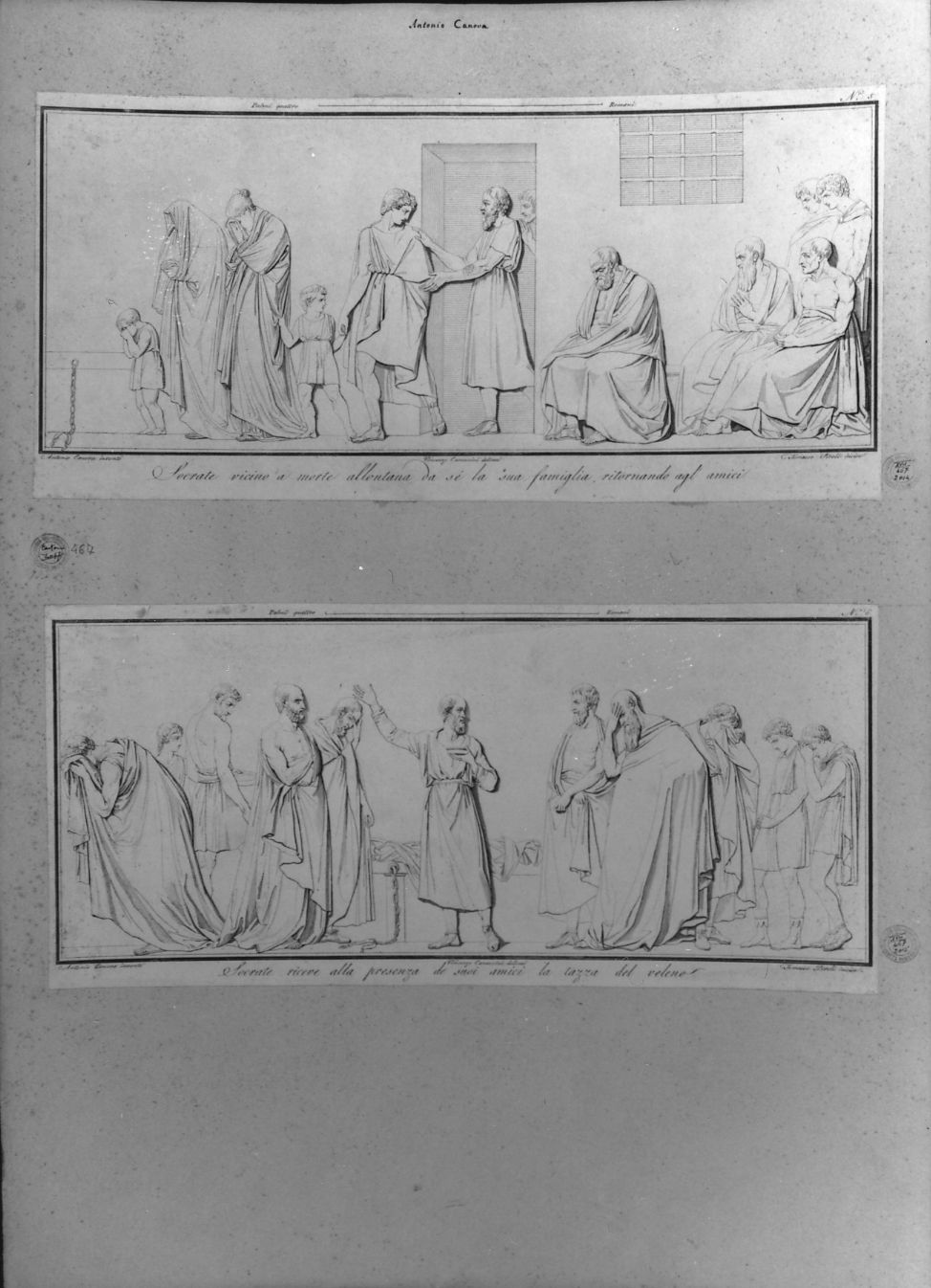 cartone di supporto - ambito italiano (secc. XVIII/ XIX)