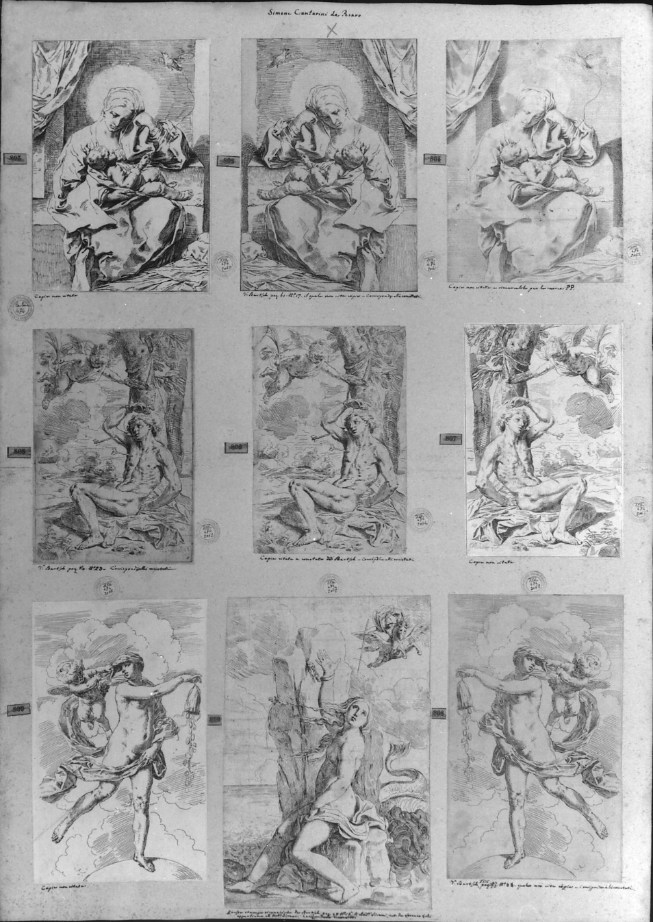 cartone di supporto - ambito italiano (secc. XVIII/ XIX)