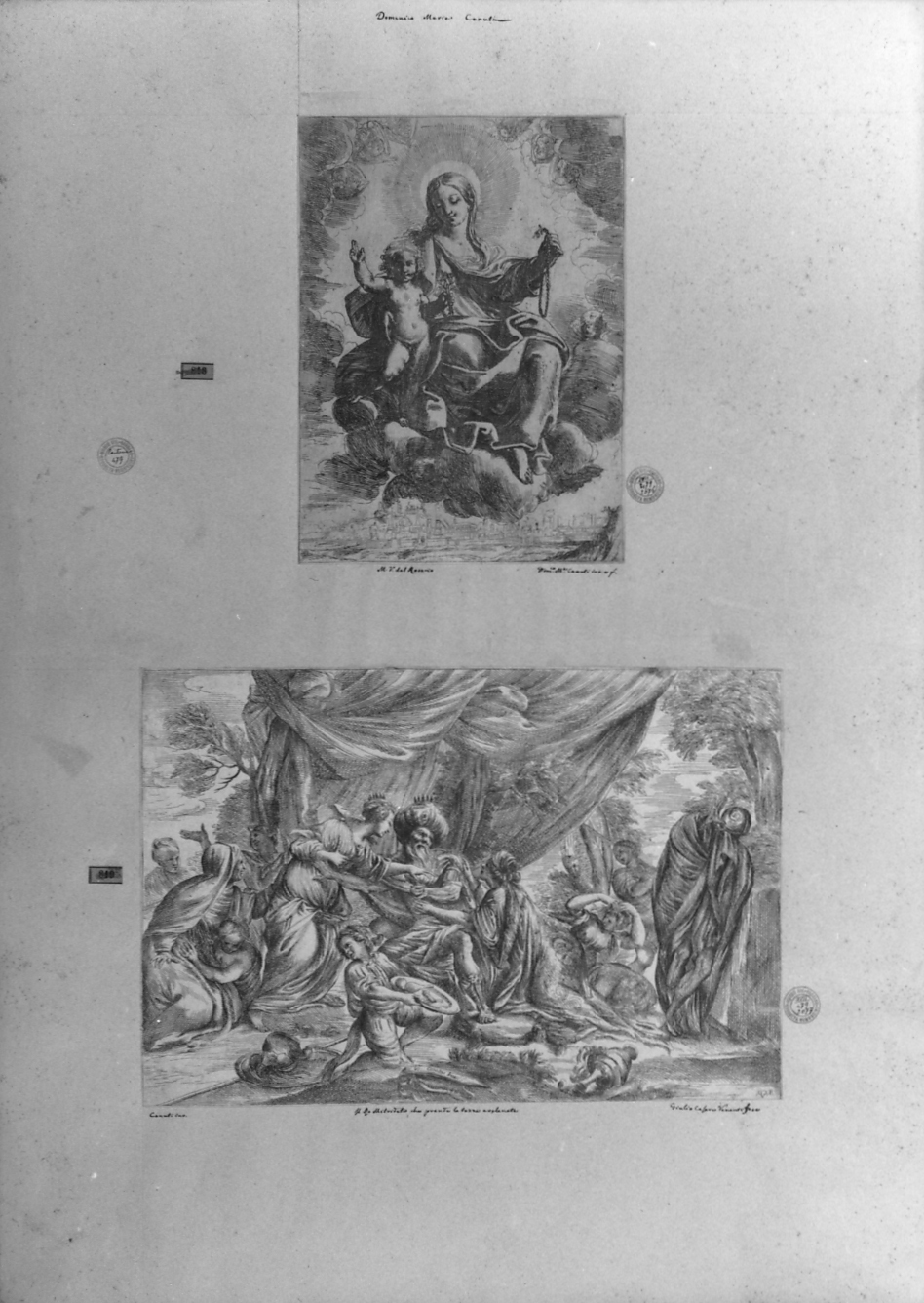 cartone di supporto - ambito italiano (secc. XVIII/ XIX)