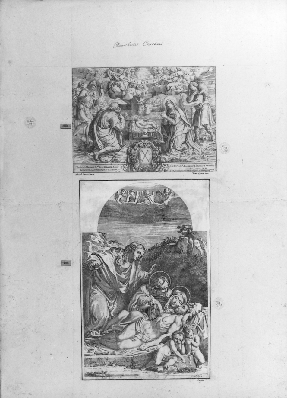 cartone di supporto - ambito italiano (secc. XVIII/ XIX)