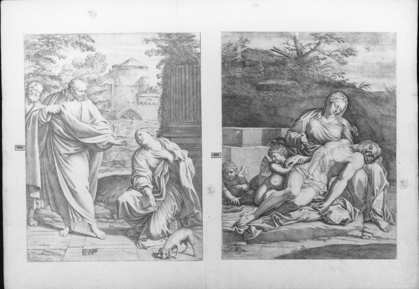 cartone di supporto - ambito italiano (secc. XVIII/ XIX)