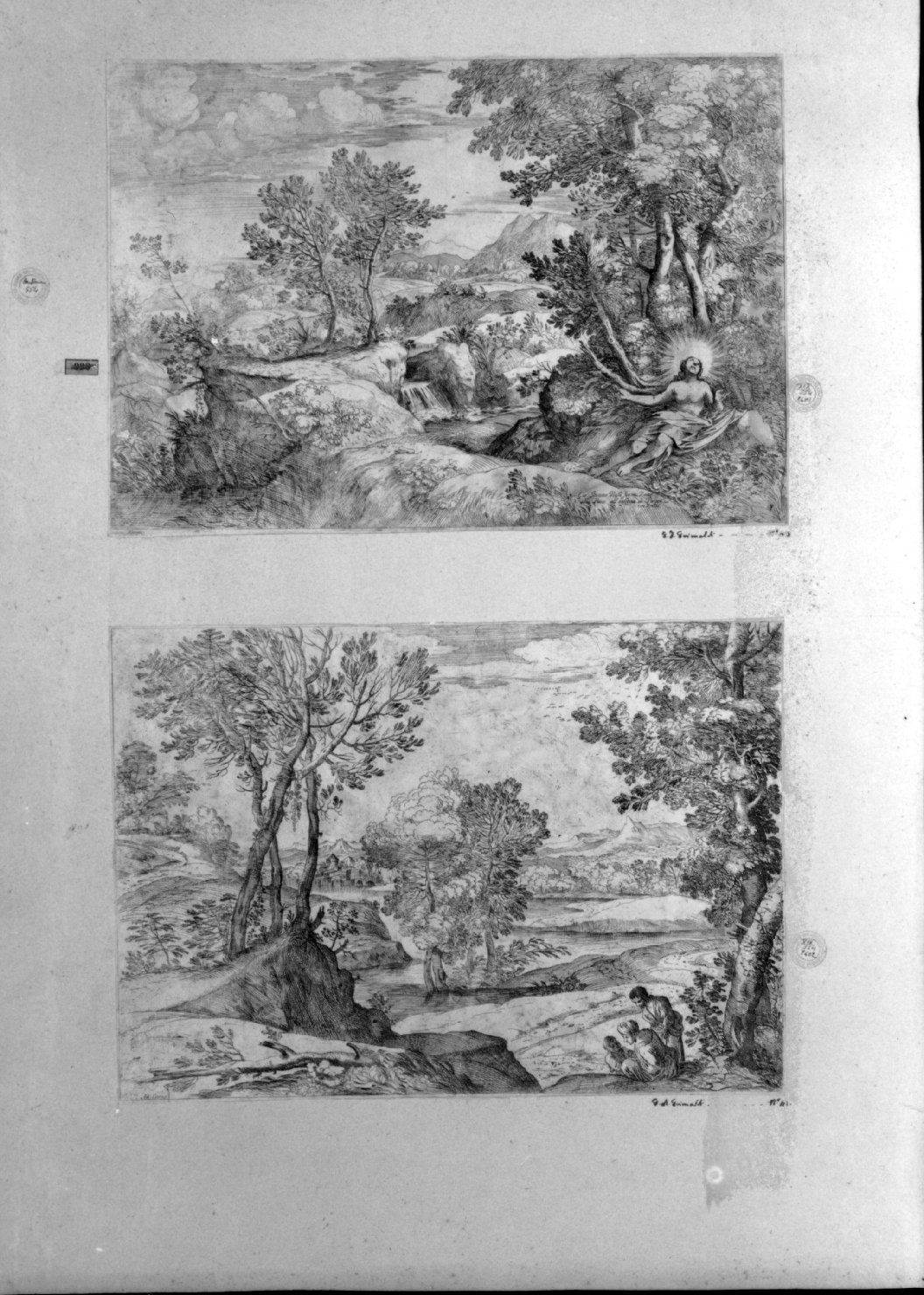 cartone di supporto - ambito italiano (secc. XVIII/ XIX)