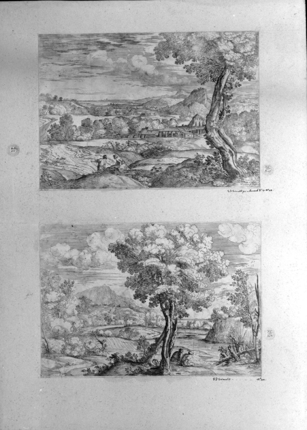 cartone di supporto - ambito italiano (secc. XVIII/ XIX)