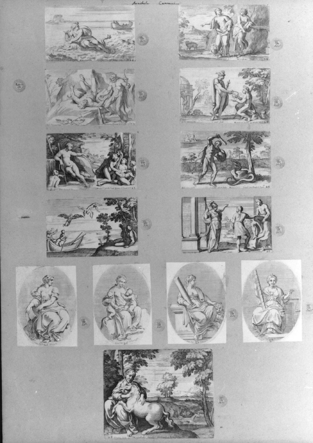 cartone di supporto - ambito italiano (secc. XVIII/ XIX)