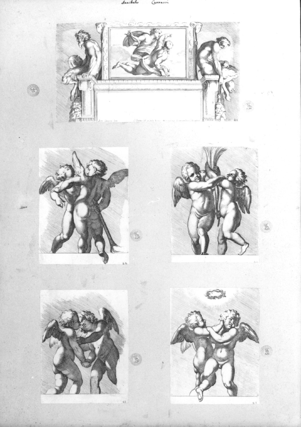 cartone di supporto - ambito italiano (secc. XVIII/ XIX)